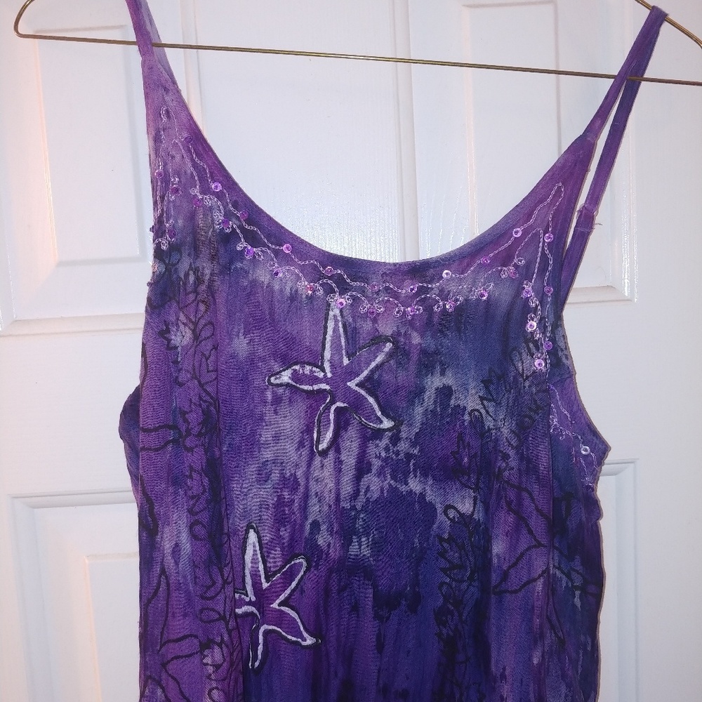 Purple Starfish Day Dress